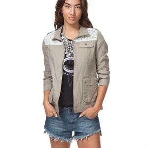 RIP CURL MOTO JACKET WITH LACE